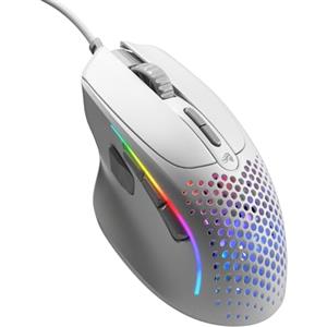 Glorious Gaming - Model I 2 Wired Gaming Mouse: 9 tasti programmabili (2 scamb.), superleggero 66 g, sensore ottico 26.000, switch da 80 milioni di clic, MMO/MOBA/sparatutto, Bianco