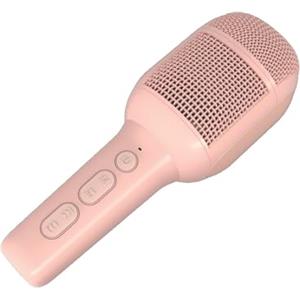 Celly, Microfono Wireless con Speaker Integrato, Microfono Bluetooth con Connessione Fino a 10 Metri, Uscita da 5W per un Suono Chiaro e Potente, con Porta USB-C, Scheda TF e Jack 3.5mm, Colore Rosa