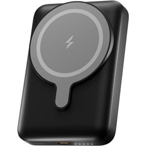 UNIQO Power Mag 10K - Power Bank 10.000mAh, Ricarica Wireless 15W, PowerBank Magnetico MagSafe, Ricarica Rapida, USB-C Power Delivery 20W(PD 3.0), Caricabatterie Portatile da Viaggio, Compatto, Nero
