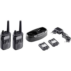 Midland - Walkie Talkie XT70 PRO Doppio, 2 Ricetrasmittenti Professionali Security e Outdoor, 101 Canali PMR446, Canale RRM, Waterproof IPX4, Portata 12Km, Autonomia 12H, VOX, Batterie e Accessori