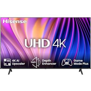 Hisense TV 55" 4K Ultra HD 55E63NT, Smart TV VIDAA U7, Dolby Vision, HDR 10+, DTS Virtual:X, Game Mode Plus, Alexa Built-in, VIDAA Voice, Tuner DVB-T2/S2 HEVC 10, lativù 4K