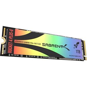 SABRENT SSD 1TB, SSD interno, SSD NVMe PCIe M.2 2280, Disco a stato solido ad alte prestazioni, Gen 4, fino a 7Gbps, Rocket 4 Plus-G (SB-RKTG-1TB)