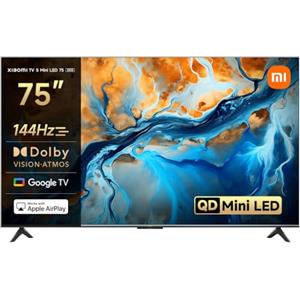 Xiaomi TV S Mini LED 75, QLED, 75 inch, Dolby Vision, Atmos144Hz, 1200 nits