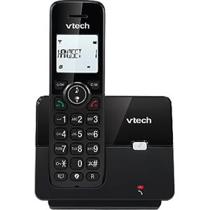 VTech CS2000 Telefono Cordless Casa DECT con vivavoce e blocco chiamate, Telefono fisso per anziani, identificatore di chiamate, LCD Display retroilluminato da 1.8", tasti grandi, modalità ECO, Nero