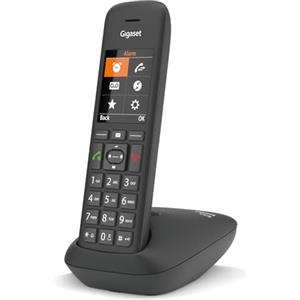 Gigaset C575 - DECT Telefono - Display a colori TFT - Moderna Interfaccia Utente - Ergonomico e Tecnologico - Sveglia, Nero [Versione Italiana]
