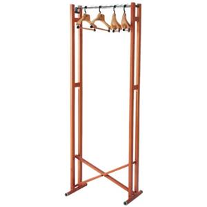 Foppapedretti Snake 90 Mettimpiega Appendi Coperta, Legno di faggio, Ferro, Nylon, Marrone (Noce), 96 x 43 x 177 mm