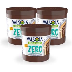 Valsoia - Crema Vegetale alle Nocciole con Cacao e Avena, 100% Vegetale, Senza Glutine e Olio di Palma, Naturalmente Senza Lattosio, Ideale per Vegani, 3 Confezioni da 200 g