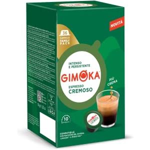Gimoka - Compatibile Per Lavazza - A Modo Mio - 144 Capsule - Gusto CREMOSO - Intensità 10 - Made In Italy