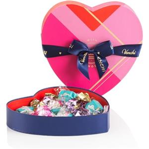 Venchi Confezione a Forma di Cuore con 15 Cioccolatini Assortiti, Senza Glutine, Confezione da 185 g, Idea Regalo per la Festa della Mamma
