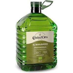 Costa d'Oro Costa d'Oro - Il Biologico 5L. Olio extravergine di oliva non filtrato, estratto a freddo, prodotto secondo i metodi della filiera biologica. PET da 5L.