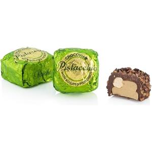Venchi - Chocoviar Pistacchio, 1 kg - Cioccolatini con Croccante Pistacchio Intero e Granella di Toffee e Nibs di Cacao - Senza Glutine