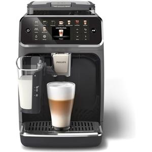 Philips Serie 5500 Macchina per Espresso Completamente Automatica - 20 caffè Caldi e con Ghiaccio, Sistema LatteGo Veloce da Pulire, 40% Più Silenziosa con SilentBrew, QuickStart, Grigio (EP5544/50)
