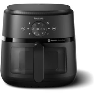 Philips Airfryer Serie 2000 - Friggitrice ad aria da 6,2 L, 13 modalità, Compatta con finestra di Cottura, Tecnologia RapidAir, 90% di grassi in meno, Facile da Pulire (NA230/00)