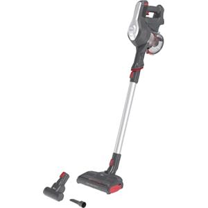 Hoover H-Free 100 Hf122Gpt 011 Aspirapolvere Elettrica senza Fili, senza Sacco, 170W, 0,9 L, Ciclonico, Mini Turbo Spazzola, Autonomia 40 Min, Rosso