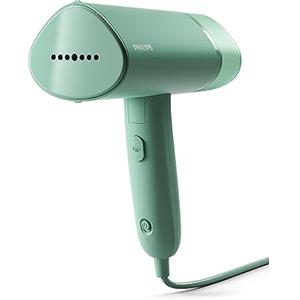 Philips Serie 3000 Stiratrice verticale a vapore - 1000 W, 20 g/min di vapore, Serbatoio dell'acqua estraibile da 100 ml, Piastra in plastica, Verde (STH3010/70)