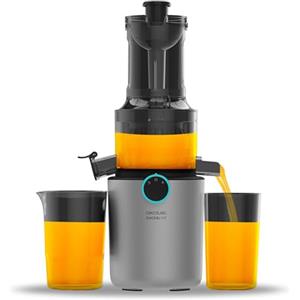 Cecotec Centrifuga Frutta e Verdura - Estrattore Frutta e Verdura Juice&Live 1500 Slim motore 200W, bocca 82mm, 55±5 RPM, silenzioso, facile pulizia, sistema sicurezza, ideale per succhi salutari