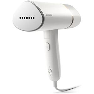 Philips Domestic Appliances Philips Serie 3000 Stiratrice verticale a vapore - 1000 W, 20 g/min di vapore, serbatoio dell'acqua estraibile da 120 ml, piastra riscaldata, bianco (STH3020/10)