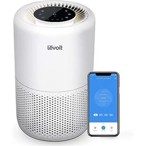 LEVOIT Purificatore d'Aria Smart con Filtro HEPA, Depuratore con APP e Alexa, Rimuove 99,97% di Allergeni Fumo Polvere Polline di Pet Odore, Vento Forte, Modalità di Sonno per Casa 35m²,Core 200S