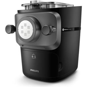 Philips Serie 7000 Macchina per la Pasta - Tecnologia ProExtrude, Pesatura Automatica, 8 Trafile, Impasto Perfetto, Facile da Pulire, Fino a 8 Porzioni, Nero (HR2665/93)