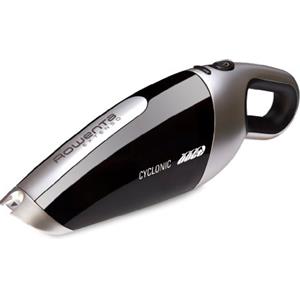 Rowenta AC4769 Extenso Cyclonic Aspirabriciole Cordless con Bocchetta, 7.2 V, Lancia Piatta Integrata, Nero/Grigio