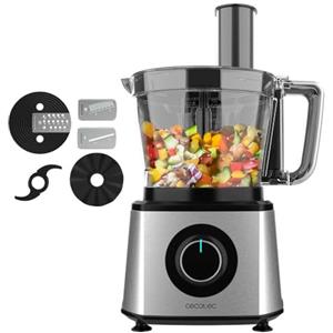 Cecotec Processore di alimenti Paprika 1300, 2000W di Potenza, Acciaio Inossidabile, Ciotola da 3,5 L, 2 Velocità, 3 Dischi da Taglio, 1 Lama per Tritare e 1 per Impastare