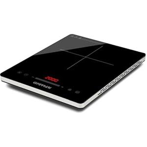 G3 Ferrari G10208 Energiko Fornello a Induzione, 2000W, Design sottile, Temperatura regolabile, Timer, Booster, Display Digitale, Panello Soft-Touch, Blocco di sicurezza, Nero/Grigio Argento