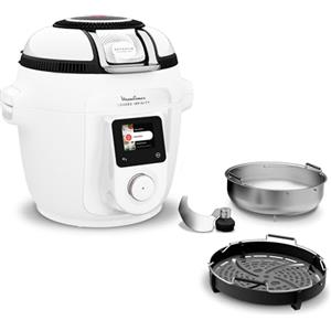 Moulinex Cookeo Infinity, Multicooker con Pala Mescolatriice Automatica, 20 Modalità di Cottura, Cottura a Pressione, con Schermo LED Wi-Fi collegato, CE9821F0