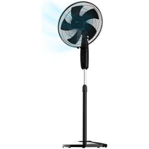 Cecotec Ventilatore a Piantana EnergySilence 515 MaxFlow Black, 45 W, diametro 40 cm, 5 lame, timer 1 ora, 3 velocità e oscillazione automatica, altezza regolabile fino a 135 cm, Nero