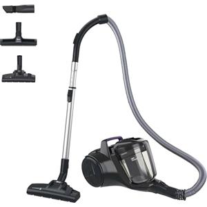 Hoover Aspirapolvere a traino senza sacco potente e compatto HP1 per tappeti, pavimenti duri e delicati, Leggero e con filo, Contenitore 2L, Spazzola Parquet, Raggio d'azione 7,5 m [HPZ107HM]