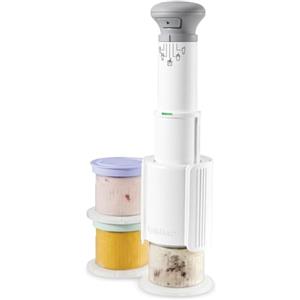 Cuisinart FreezeWand - 5 programmi: Gelato, Sorbetto, Frappè, Granita, Mix-ins | Vegana, proteica, light, senza latticini | Pronta in 5 min | Compatta | Vaschette 3×240ml (Nuovo)