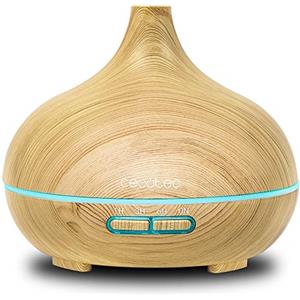 Cecotec Umidificatore e Diffusore di Aromi ad Ultrasuoni con Timer Pure Aroma 300 Yang 10 W, 300 ml, Timer fino a 6 ore, 7 colori LED, funzione aromaterapia, ultra silenzioso