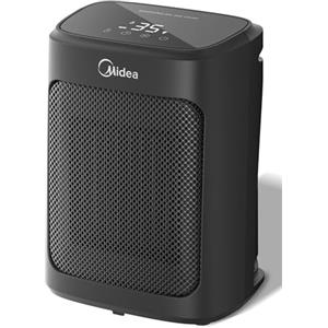 Midea Stufetta Elettrica Da Tavolo Midea, Termoventilatore Ceramico PTC Da 2000 W Con 4 Modalità, Stufetta Portatile, Silenziosa E Potente, Protezione Da Surriscaldamento e Ribaltamento, Timer 24 Ore, ECO"