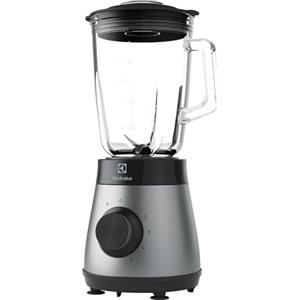 Electrolux E4TB1-6ST Frullatore 800W con Lame TruFlow, Bicchiere 1,5L, Ideale per Smoothie e Zuppe, Design Compatto, Velocità Regolabile, Colori Grigio/Nero