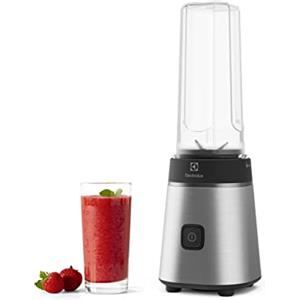 Electrolux Create 3 E3SB1-4ST Frullatore Sportivo 3 in 1 con Bottiglia Take Away BPA Free, Mixer Compatto e Potente in Acciaio Inox per Smoothie, Frullati e Bevande Energetiche