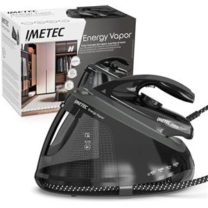 Imetec Energy Vapor, Ferro da Stiro con Generatore di Vapore, 6.5 BAR Pump, Colpo Vapore 400 g, 2400 W, Piastra Fluid Ceramic, Bloccaferro, Autospegnimento, Dispositivo di Pulizia, Tecnologia ECO