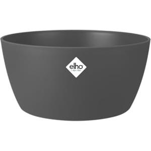 Elho Brussels Bowl 23 - Vaso per Interno - Ø 22.9 x H 10.8 cm - Nero/Anthracite
