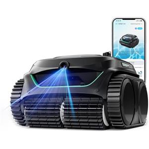 WYBOT C2 Vision AI Telecamera Robot Piscina Cordless con Batteria, Robot Piscina pareti e Fondo, filtrazione a Due Strati, Motore brushless, aspirazione Potente, per Piscine interrate Fino a 180㎡