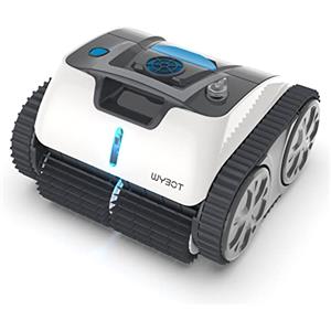 WYBOT Robot Piscina Cordless, Pulitore per Fondo/Pareti/Linea d'Acqua, Aspirapolvere Automatico per 110 Minuti con Pianificazione del Percorso, Ricarica Rapida, Fino a 120㎡