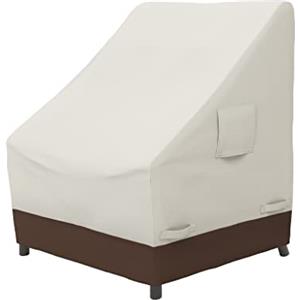 Amazon Basics Copertura protettiva per sedia a schienale alto da giardino, 1 unità, Beige/Tan