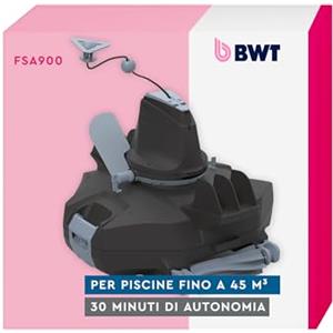BWT Robot aspirapolvere per Piscina FSA900 Automatico per la Pulizia Senza Fili del Fondo con Il Sistema Stop & Go
