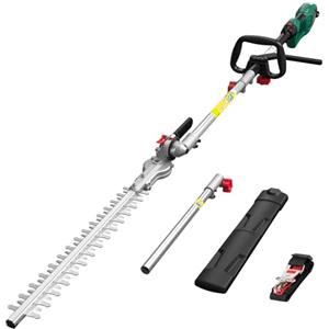 HYCHIKA BETTER TOOLS FOR BETTER LIFE HYCHIKA Troncarami telescopici leggeri, Tagliasiepi Telescopico Elettrico 900W, Tagliasiepe Elettrico, Taglia Siepe Telescopica, Allungabile 200-250 cm, Lame Dual Action,