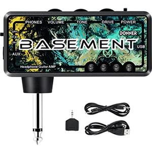 Donner Basso Cuffia Amplificatore Basement USB Ricaricabile Mini Amplificatore portatile Cuffia per Basso Chitarra