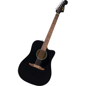 Fender CA Debut Redondo Dreadnought CE, Chitarra Acustica, Chitarra per Principianti, con garanzia di 2 anni, Black