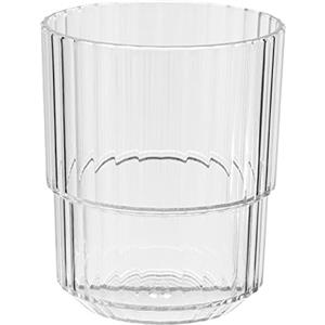 APS Bicchiere in plastica Tritan di alta qualità con 0,3 litri, senza BPA, impilabile, infrangibile, riutilizzabile, lavabile in lavastoviglie, 300 ml, trasparente