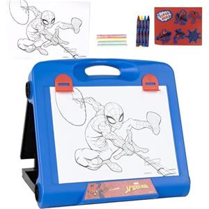 CERDÁ LIFE'S LITTLE MOMENTS Lavagna magnetica Spider-Man per bambini con matita e timbri - Lavagna bianca Spiderman, lavagna da disegno portatile cancellabile per bambini con design Marvel originale