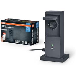 OSRAM Terminale SMART+ WIFI Outdoor EU con ripetitore integrato e 2 prese, 230 V, estende la zona WiFi esterna, collegamento di dispositivi wireless, controllo tramite app, 3 anni di garanzia, IP44