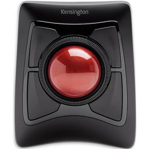 Kensington Mouse Expert Wireless Ergonomico con Trackball, per Mac E Windows, Design Ambidestro, Tracciamento Ottico, Rotella di Scorrimento & Sfera da 55 Mm, con poggiapolsi integrato, K72359WW, Nero