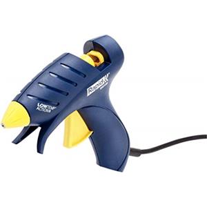 Rapid Pistola per Colla a Caldo EG130 per Basse Temperature, per Stick di Colla Ovali, Fino a 130 Gradi per Materiali Delicati, Capacità di Fusione di 80 g/h, Base Integrata