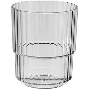 APS Bicchiere in plastica Tritan di alta qualità con 0,3 litri, senza BPA, impilabile, infrangibile, riutilizzabile, lavabile in lavastoviglie, 300 ml, grigio french