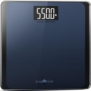 runstar Bilancia Pesapersone Digitale da 550 Libbre per Il peso Corporeo con Piattaforma Ultra Ampia e Ampio Display LCD, Bilancia ad Alta Precisione con Capacità Extra Elevata